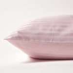 Egyptian Cotton Satin Stripe Housewife Pillowcase 330 Tc | 48 x 74cm | Dusky Pink