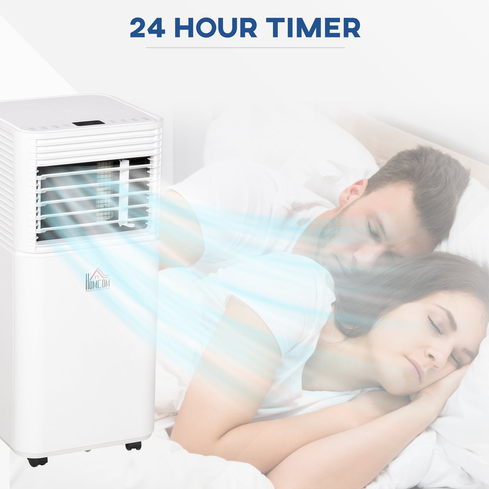9000 Btu Portable Air Conditioner 4 Modes Timer