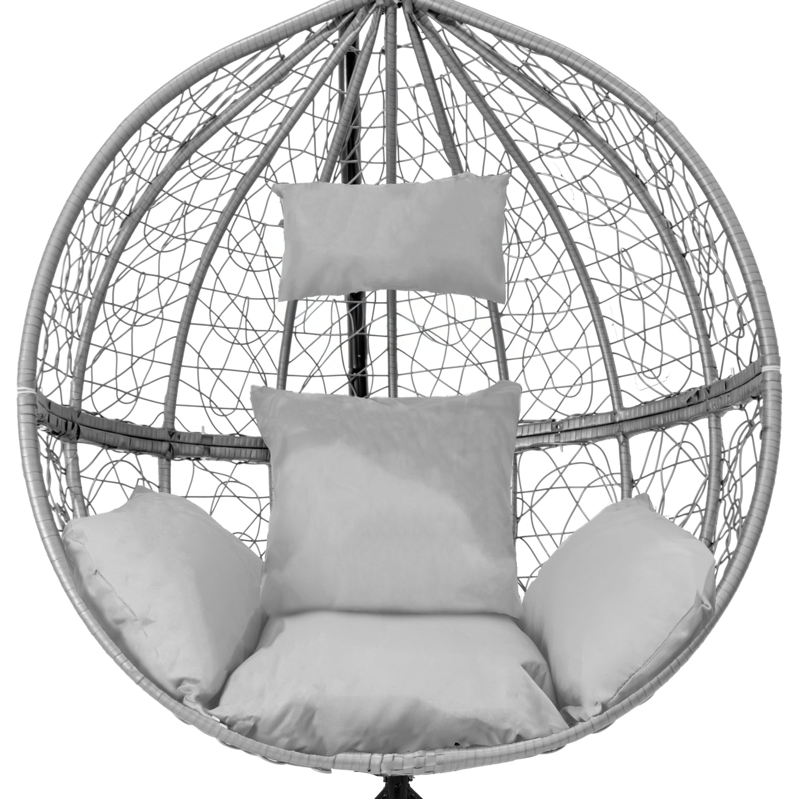 Hanging Rattan Egg Chair | Grey