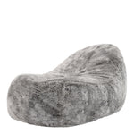 Faux Fur Bean Bag Lounger Giant Bean Bag Chair, Grey