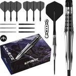 Katana Darts - Steel Tip - 95% Tungsten | 24g | Black