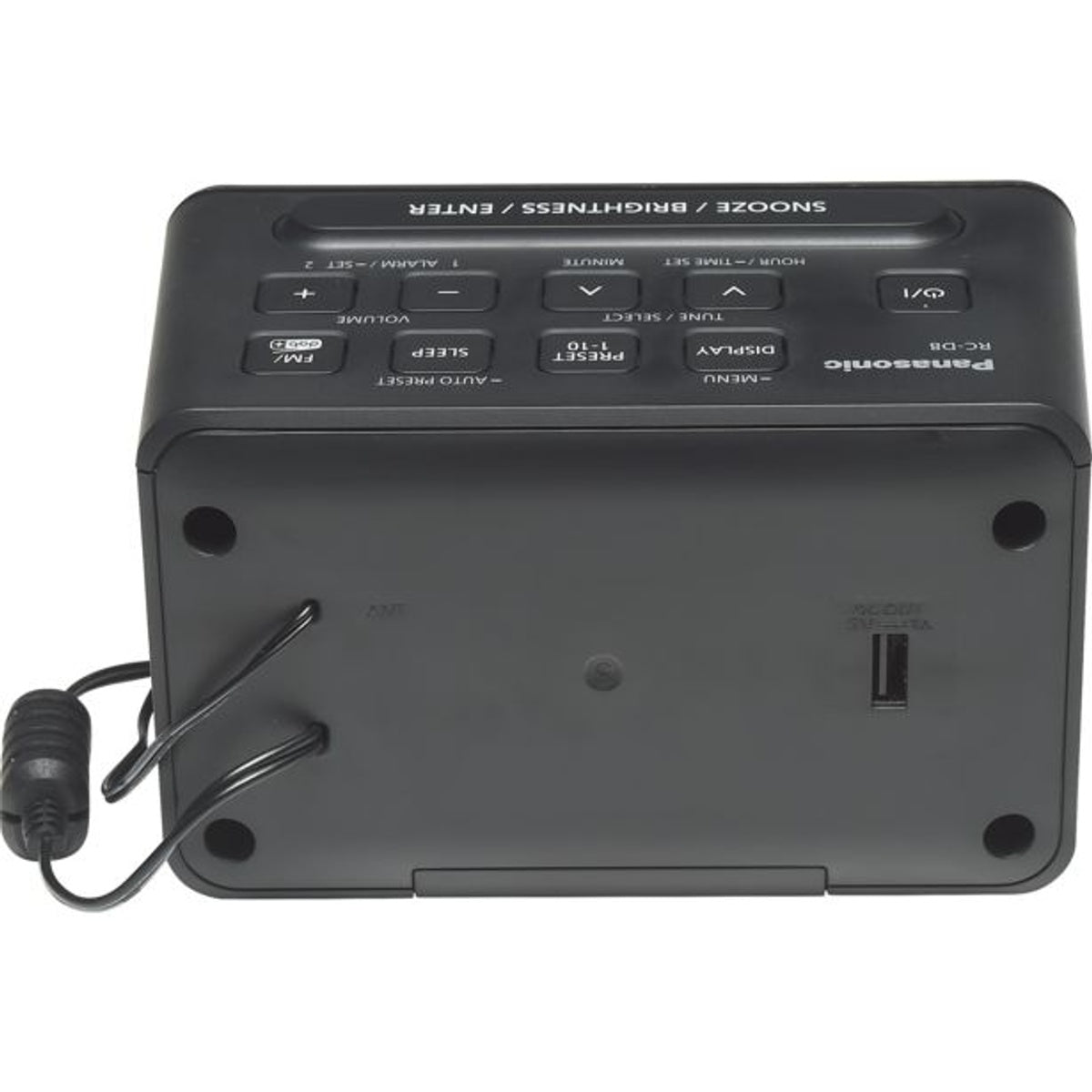Rc-d8eb-k Portable Dab+/fm Clock Radio | Black