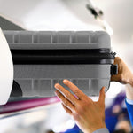 40x20x25cm Hard Case Cabin Suitcase Ryanair Free Approved Carry On | Cabin | Grey