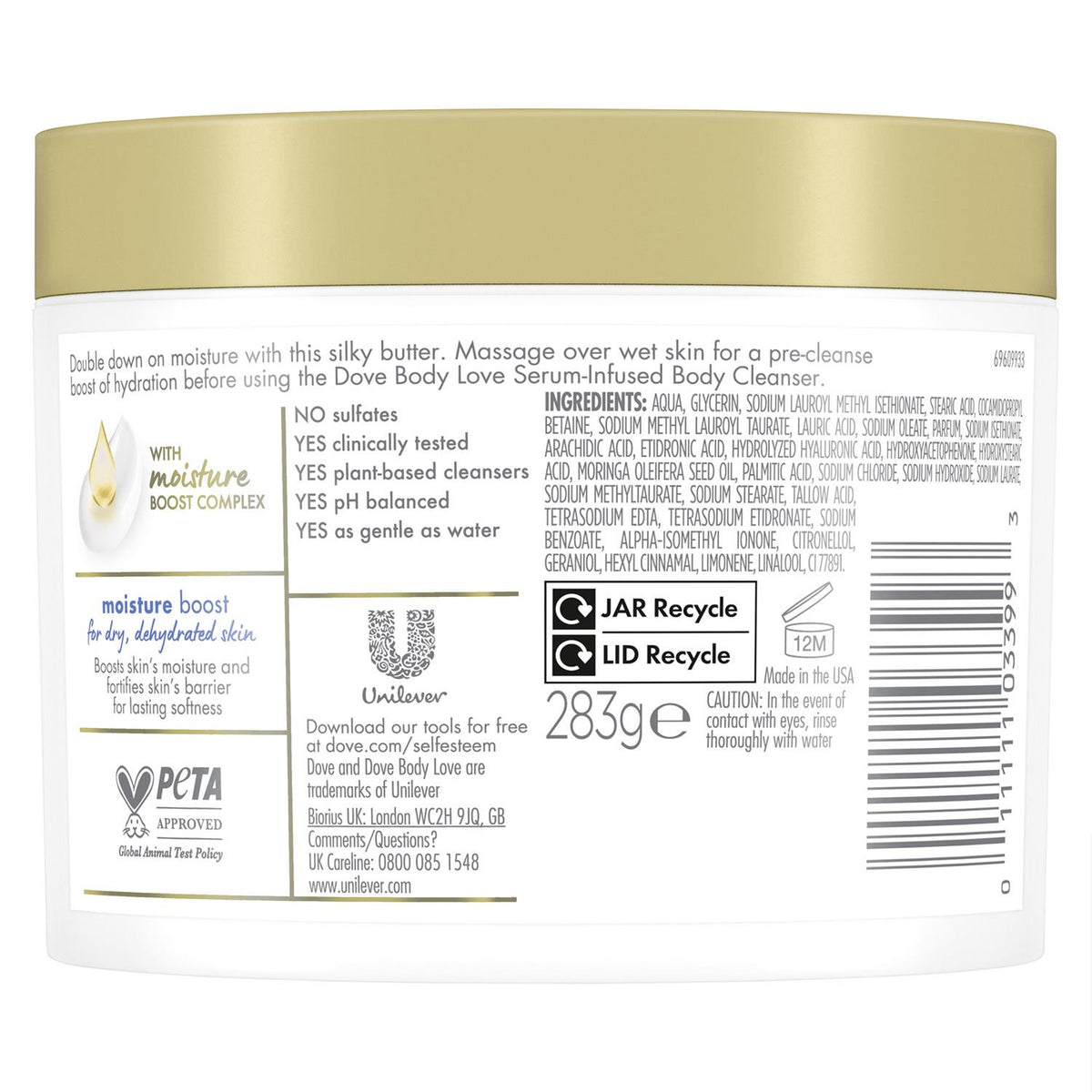 Body Love Moisture Boost Pre-cleanse Shower Butter 12pk