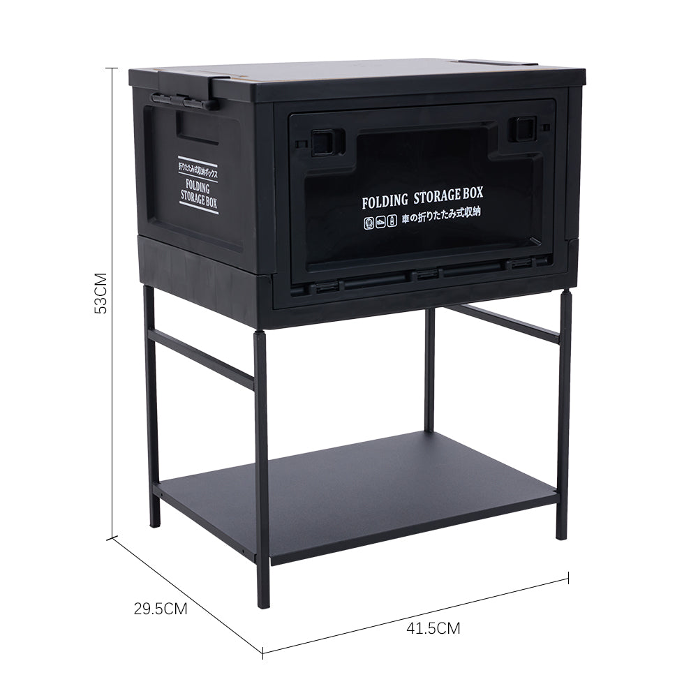 Collapsible Camping Storage Box | 30l | Black