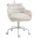 Fluffy Desk Chair Faux Fur Colorful