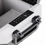 Large Capacity 40l/50l Dual-zone Car Fridge Freezer Compressor Powered, Ideal For Camping & Travel With 12/24v Dc Down To -20℃ | Large | Black & White