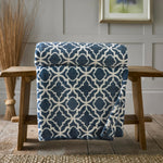 Morley Printed Heavyweight Supersoft Fleece Throw | 150cm x 180cm | Navy Blue