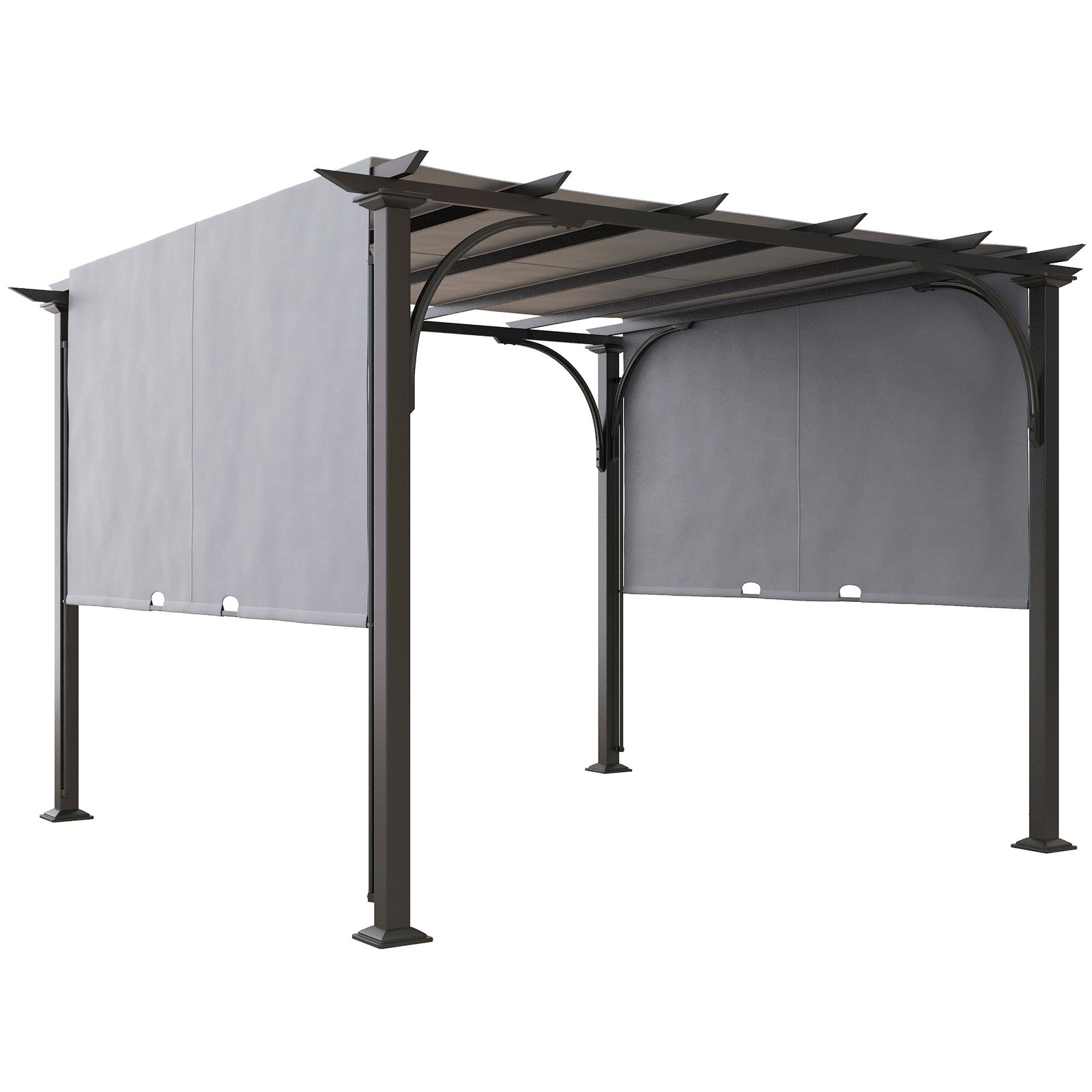 Outdoor Retractable Pergola Garden Sun Shade Patio Canopy