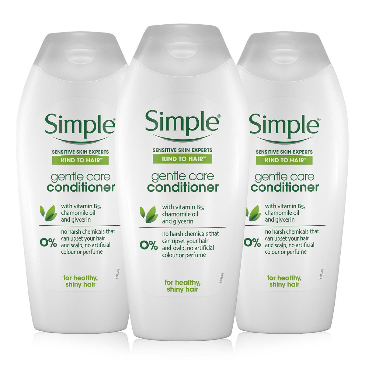 Kind To Hair Gentle Care Conditioner, 3 X 400ml | Set of 3 | White