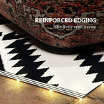 Rug W/ Led Light And Carry Bag 182x274cm Black/white