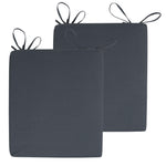 Stone Seat Cushion Pad Set Of 2 | Dark Slate Gray