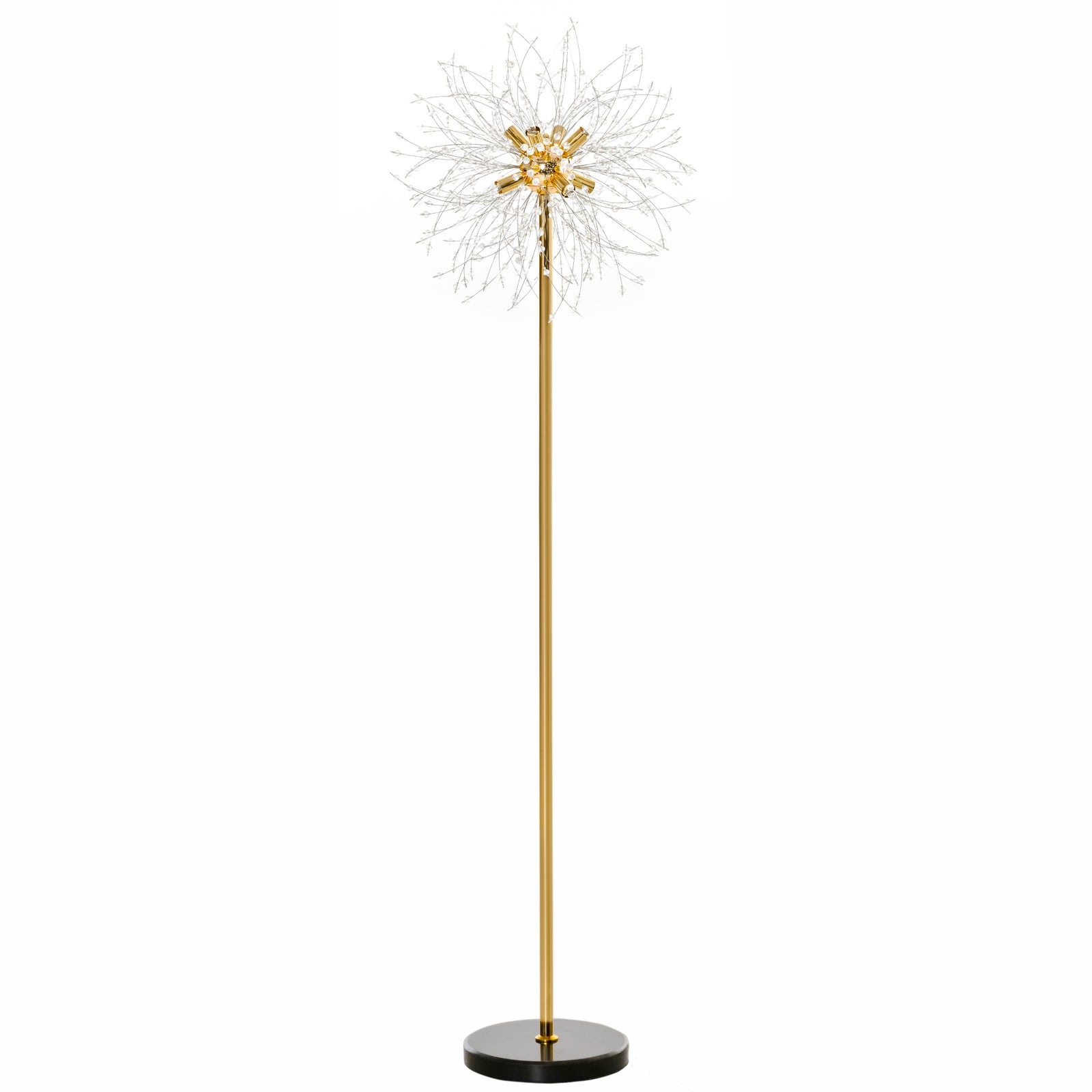 Modern Floor Lamp With Dandelion-like Lampshade Bedroom