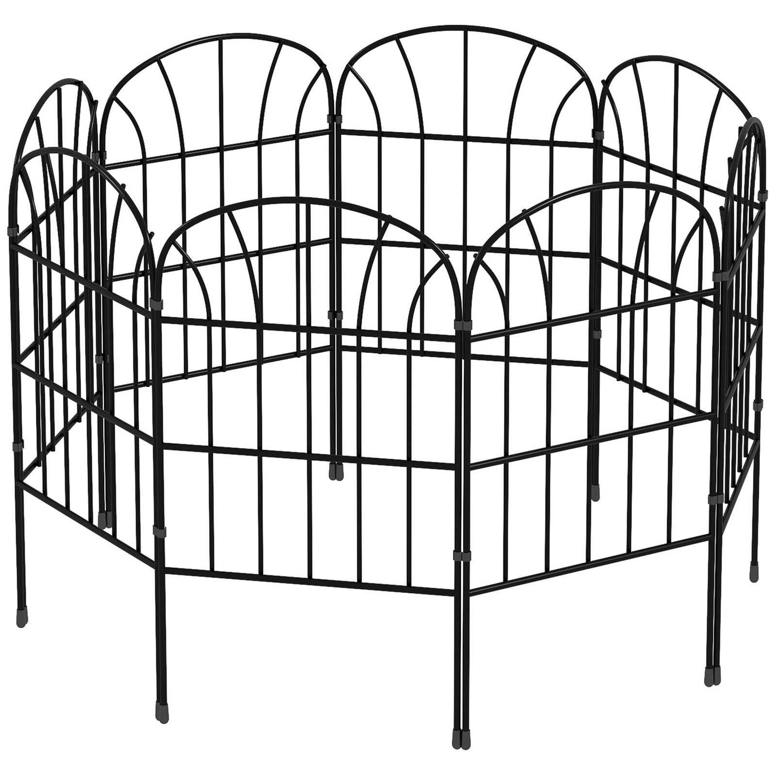 Fencing Panels 24in X 8.7ft Bed Border, Metal