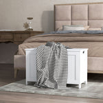 Storage Chest With 2 Safety Hinges, Storage Bench | One Size | White