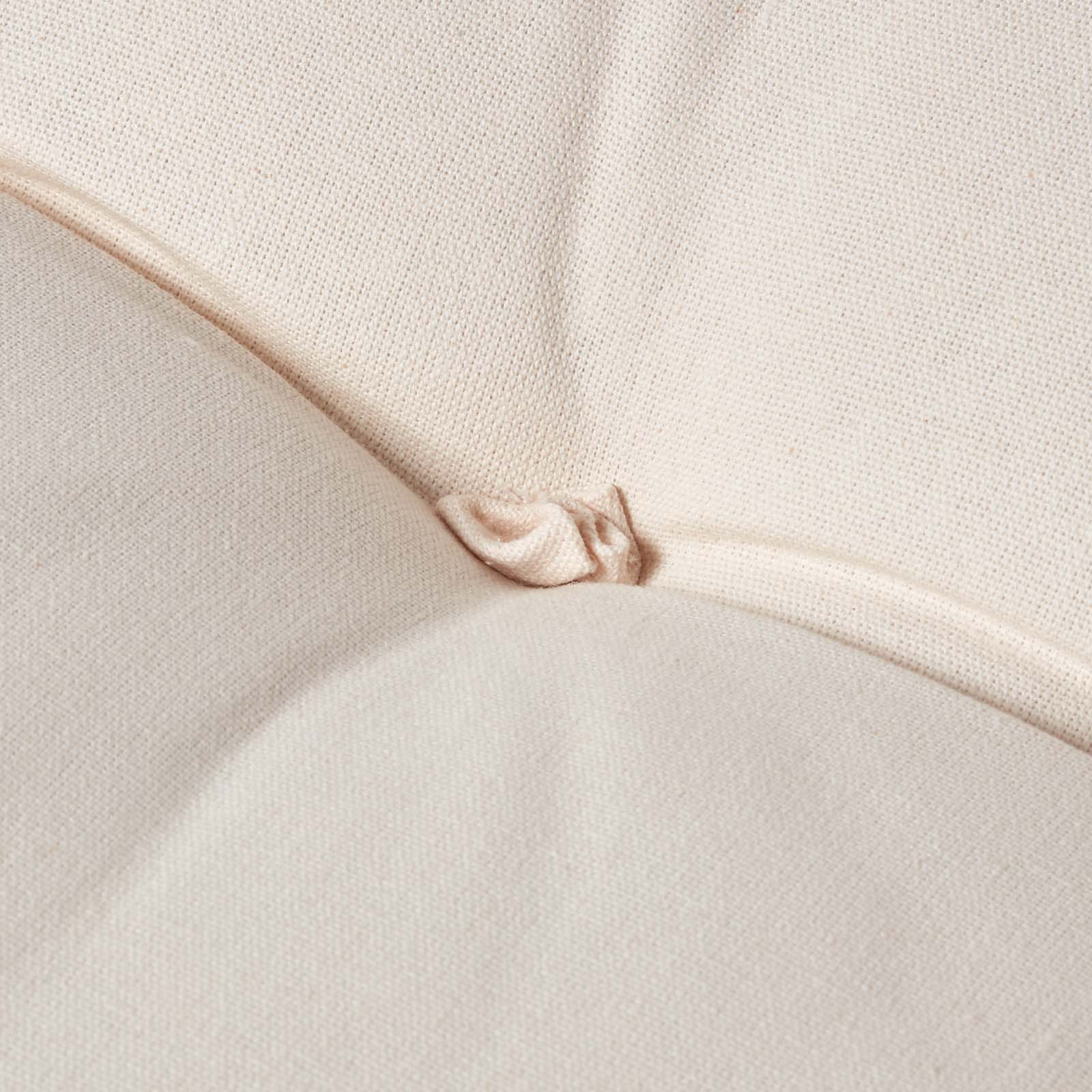 Cotton Back Support Thick Lumbar Cushion | Cream