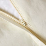 Chevron Cotton Tufted Duvet Cover Set | Single | Off White