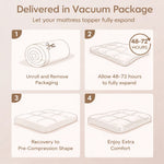 Lavio 4 Inch Memory Foam Mattress Topper Cooling Small Double Pressure Relief