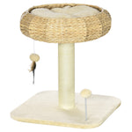 51cm Cat Activity Centre W/ Top Bed, Toy Ball, Sisal Scratching Post
