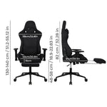 Ergonomic Office Chair 165° Reclining Executive Computer Chair With Spring Seat | Black