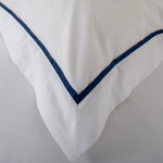 Hampstead Duvet Cover Set – 200 Thread Count 100% Cotton With Oxford Pillowcases & Inserted Ribbon | Super King | Blue