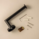 Right Toilet Roll Holder, Matt Black, Hidden Fixings, Start Collection