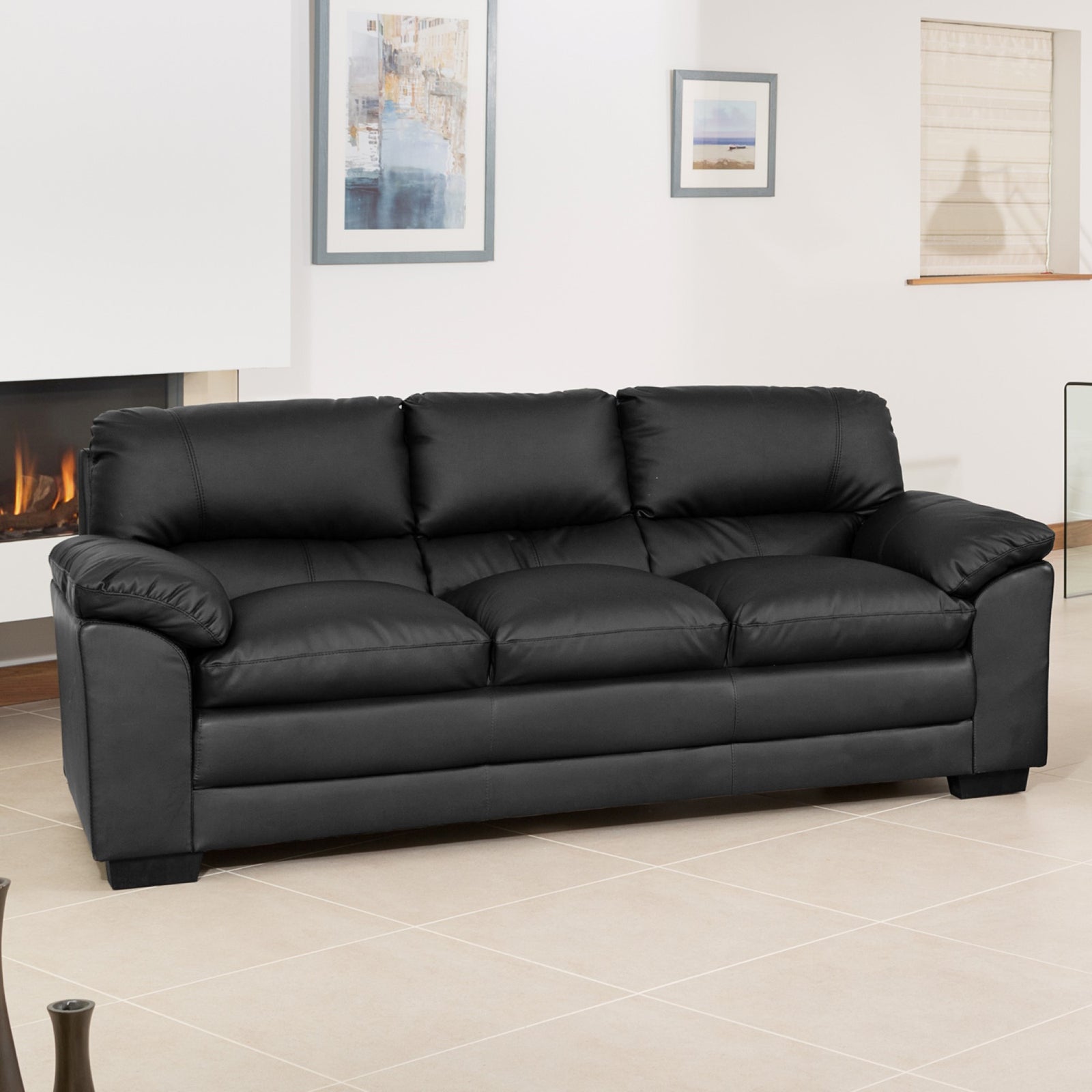 Genoa 3 Seat Sofabed | 3 | Black