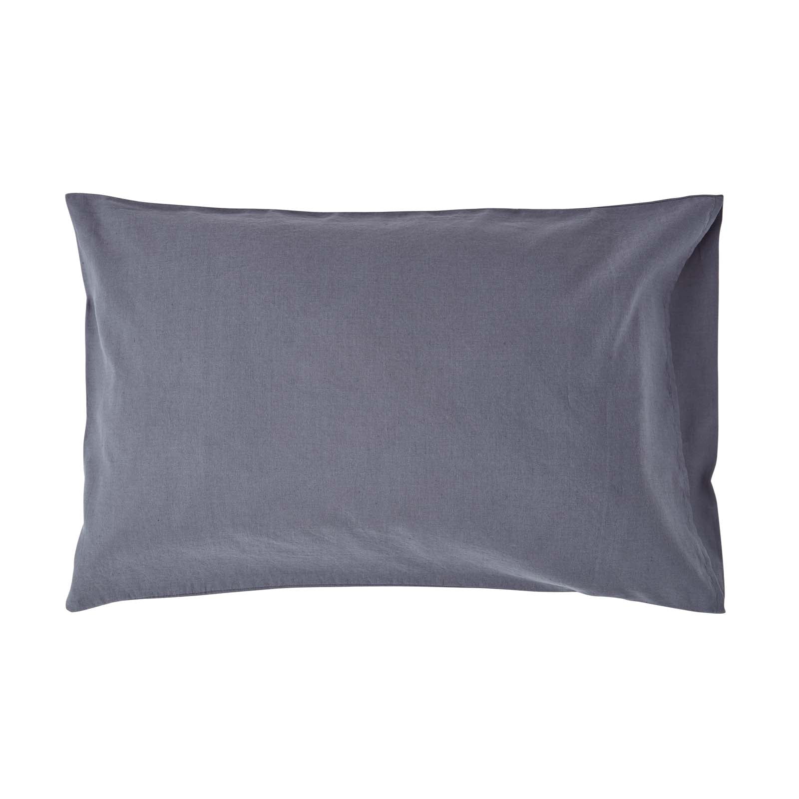 Linen Housewife Pillowcase | 48 x 74cm | Dark Grey