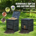 300l Garden Compost Bin Outdoor Composter Bin