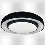 Naomi Stylish 38cm Black Led 24w(122w) Ceiling Lamp With Included Remote To Achieve Perfect Brightness And Temperature