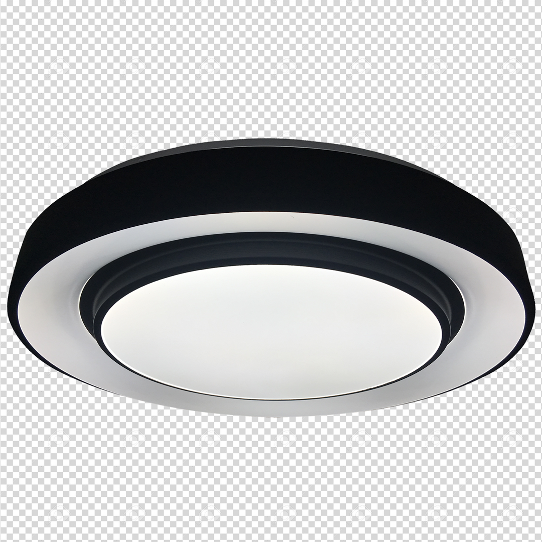 Naomi Stylish 38cm Black Led 24w(122w) Ceiling Lamp With Included Remote To Achieve Perfect Brightness And Temperature