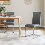 2pcs Metal High Dining Chairs