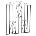 85 W×104cm H Modern Metal Garden Gate Metal Entry Gate With Scroll Design