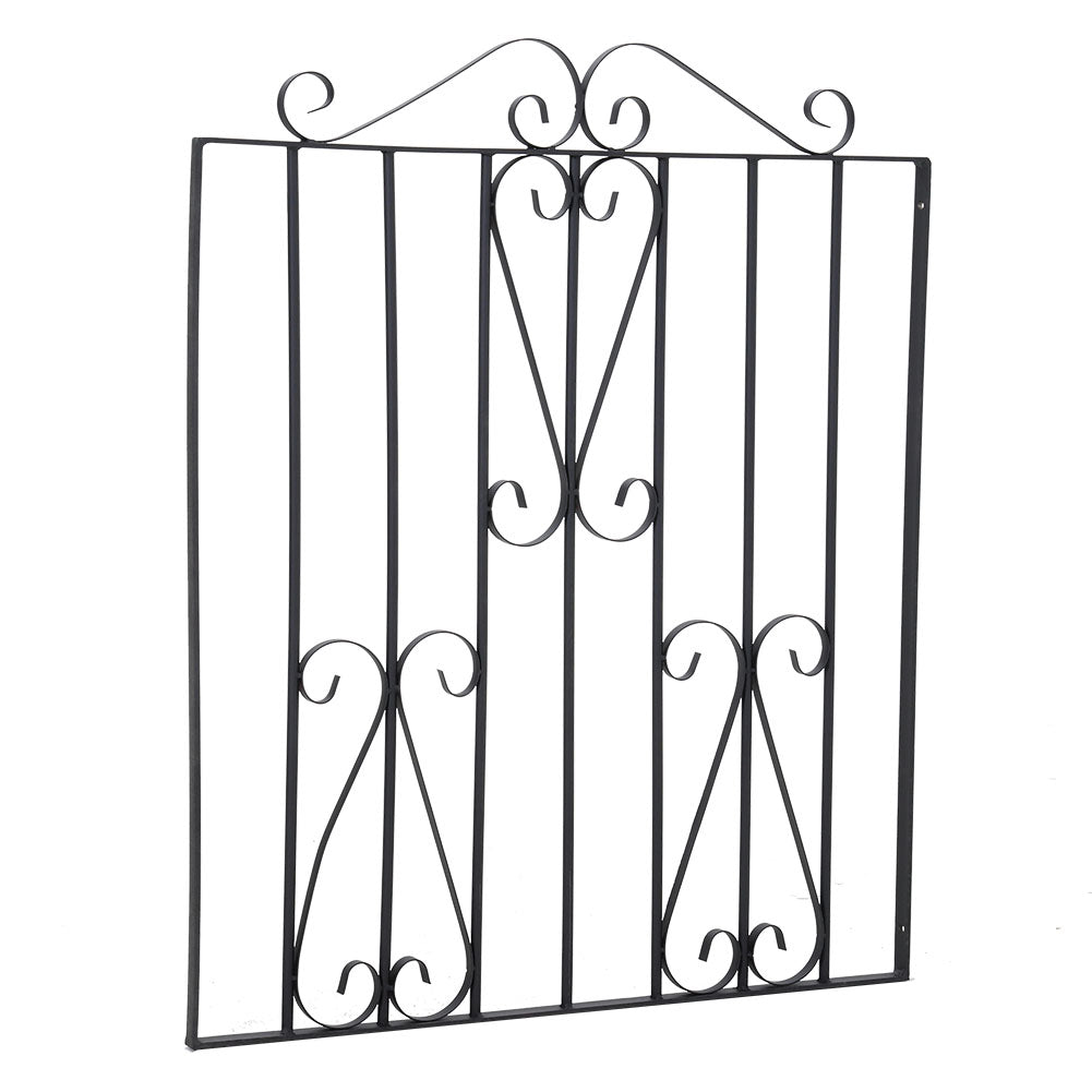 85 W×104cm H Modern Metal Garden Gate Metal Entry Gate With Scroll Design