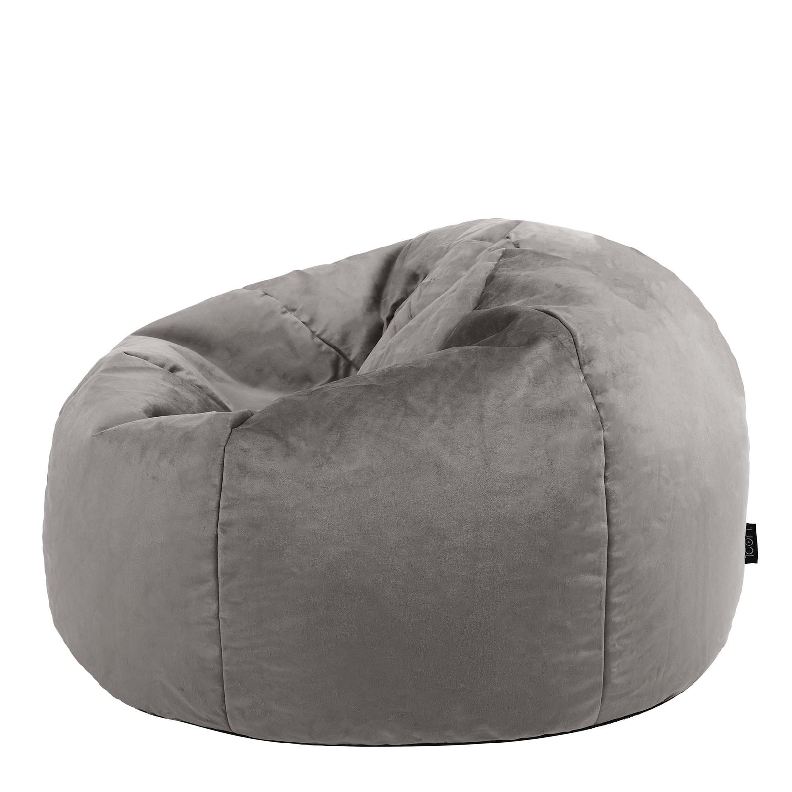 Aurora Velvet Bean Bag | Charcoal