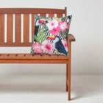 Luxury Outdoor Cushions 2 Set, Waterproof, Soft-touch, Tropical Toucan, For Garden And Indoor
