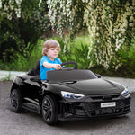 Audi Rs E-tron Gt Licensed 12v Kids Electric Ride On W/ Remote | Black