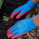 Budding Gardener Gloves For Kids (ages 6-9) Blue | Small | Blue