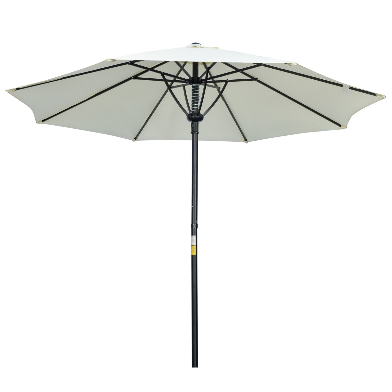 3m Garden Parasol With 8 Ribs Umbrella Sun Shade | Cream