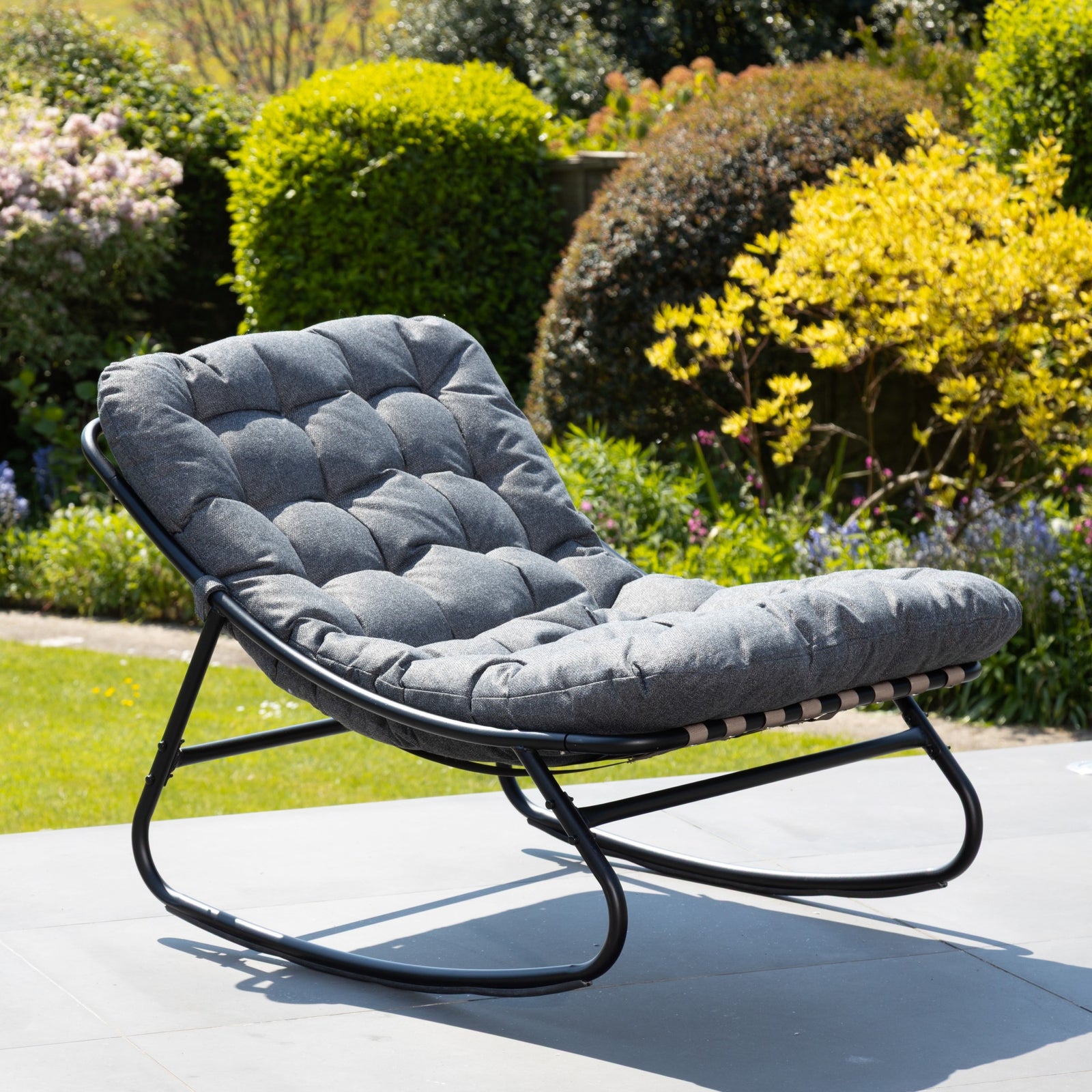 Solace Outdoor Rocking Chair | One Size | Dark Grey