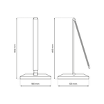 Vario Designer Desk Lamp Wireless Phone Charging Adjustable Dimmable Great For Home Office | Black