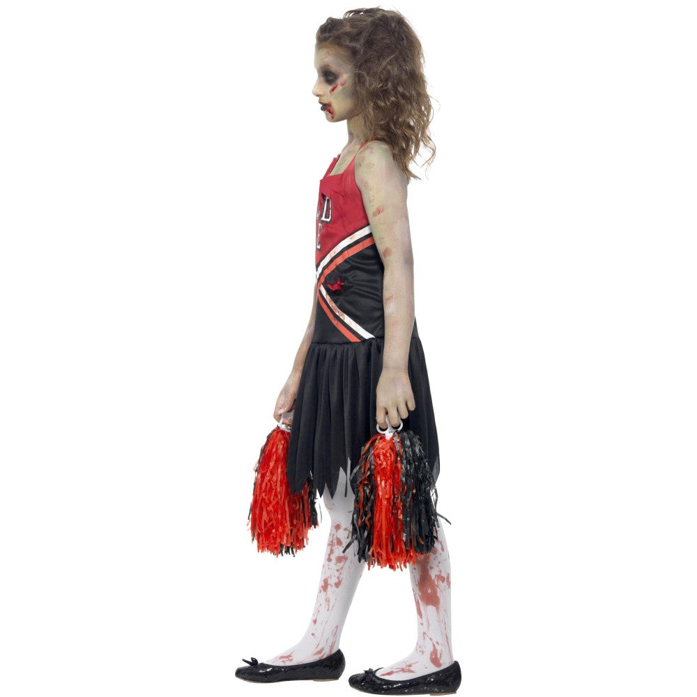 Zombie Cheerleader Child Girl's Costume | Age 13-14
