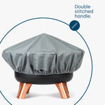 Round Fire Pit Cover - Grey