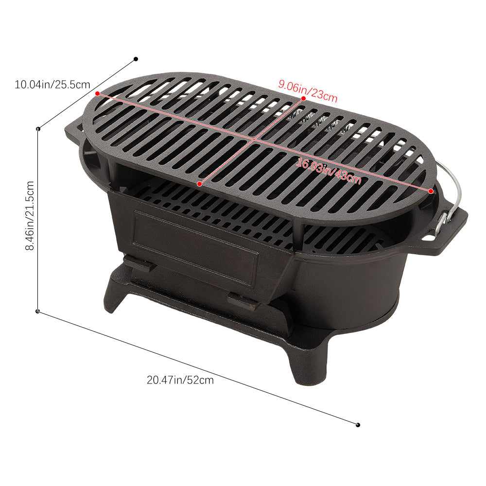 Cast Iron Grill With Handle