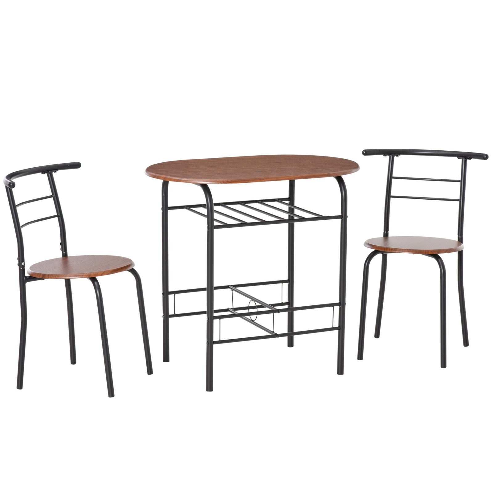 3pc Bar Table Set, Industrial Style