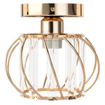 Emitto Crystal Ceiling Light Semi Flush Mount Chandelier Modern Hallway