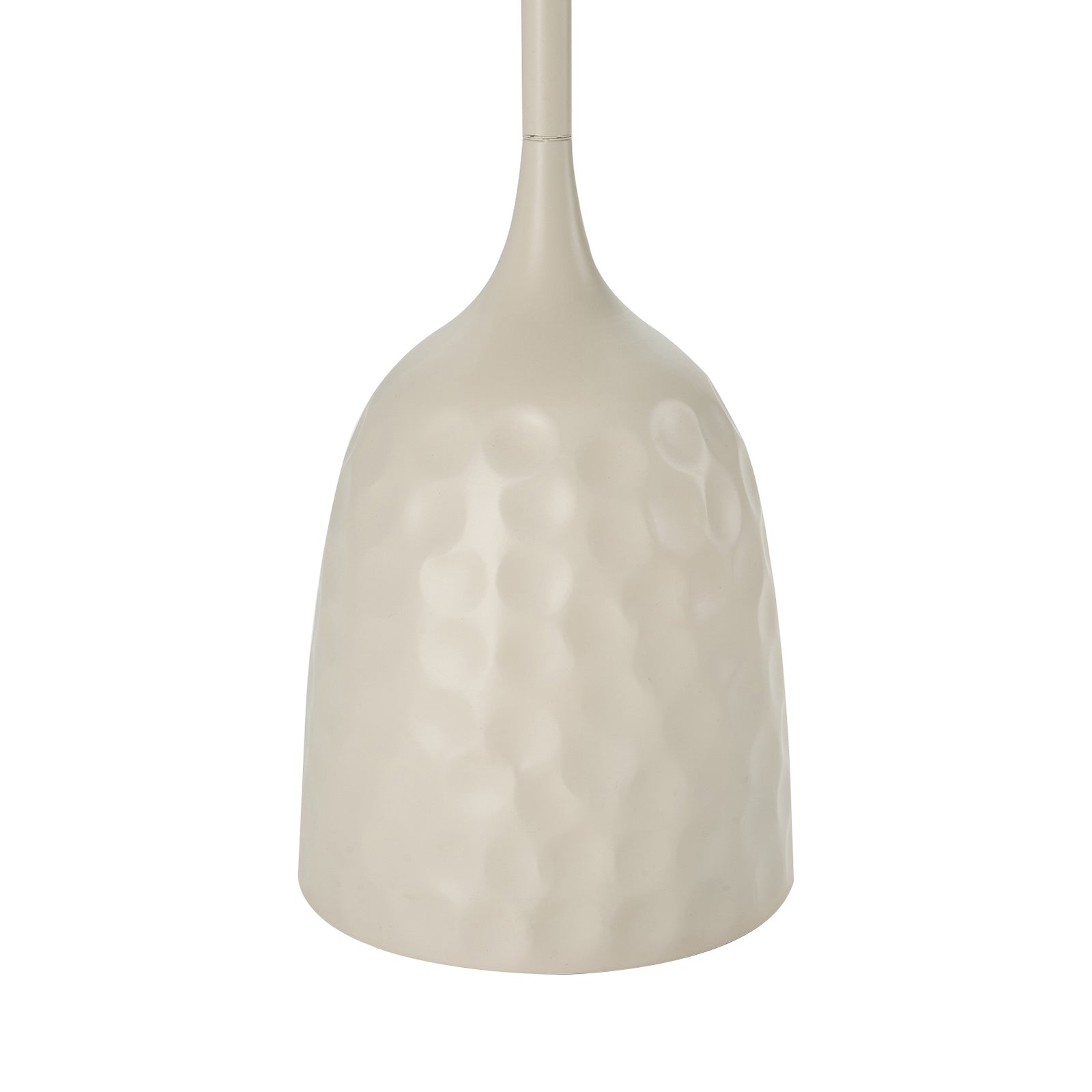 Breeins Modern Cream White Metal Side Table