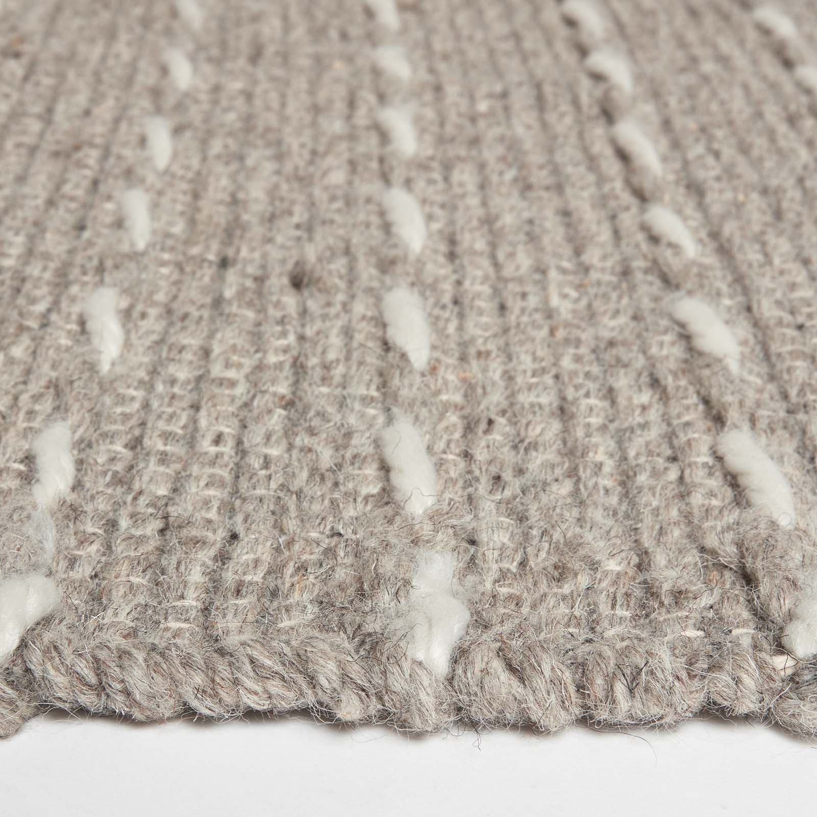 Patna Beige & Natural Kilim Wool Rug | 200cm | Beige