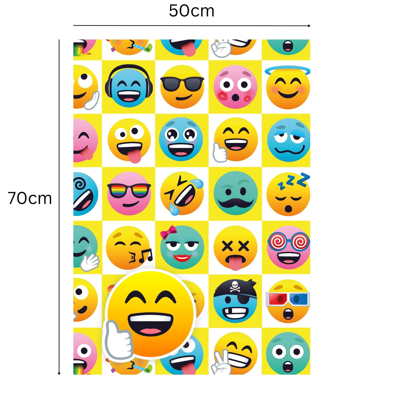 Emoji 2 Sheets & 2 Tags Wrapping Paper