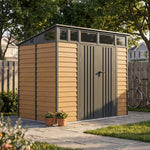 Breeins 8x7 Ft Large Metal Garden Tool Storage Shed